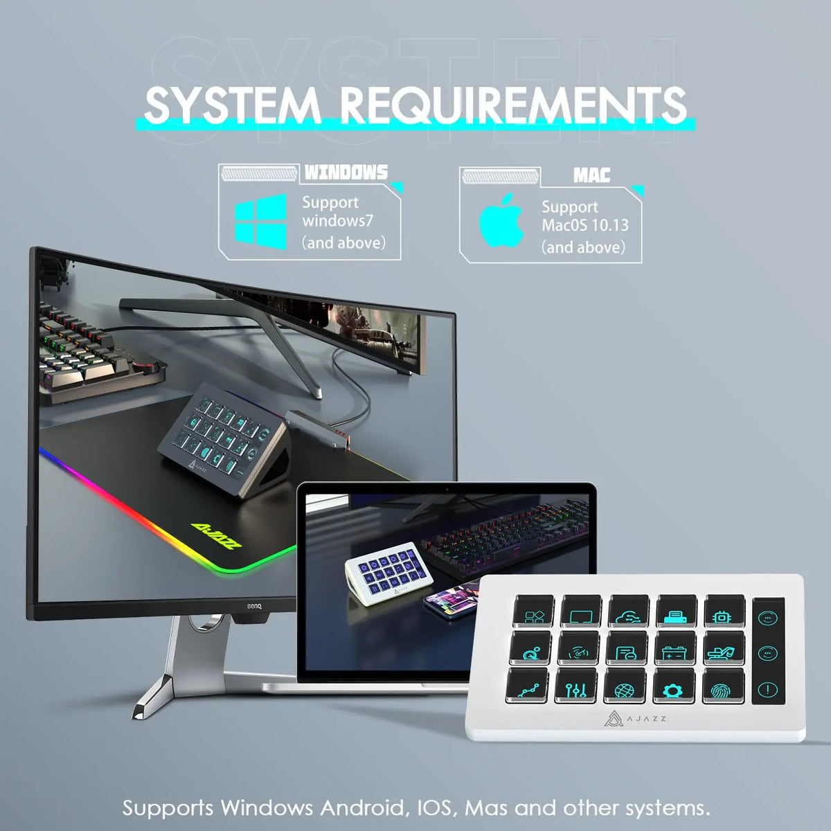 Attack Shark AKP153 Stream Deck With 15 Custom Keys