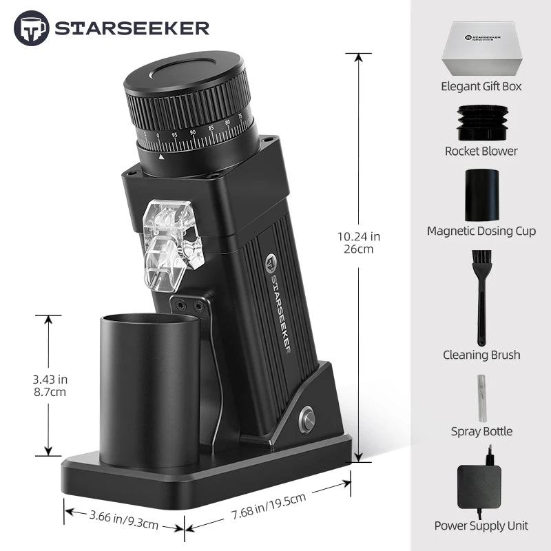 Starseeker E55Pro Electric Coffee Grinder With 11-Level Conical Burr