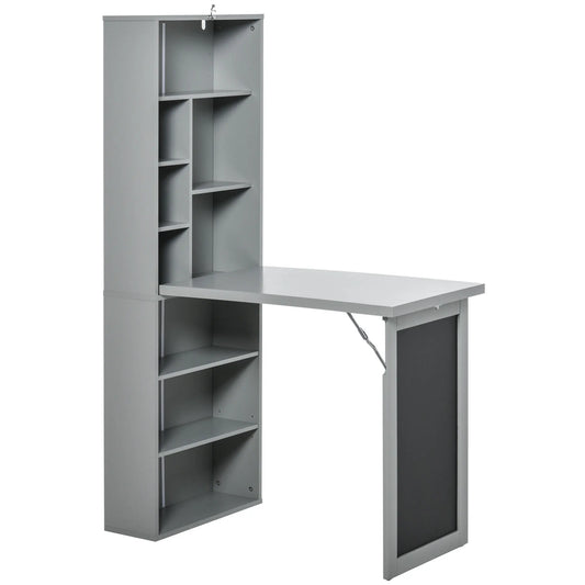 Homcom Modern Wall Mounted Fold Out Office Computer Desk