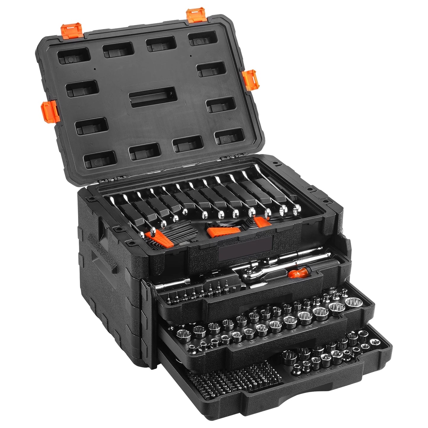 SucceBuy Mechanics Tool And Socket Set 450 Pcs SAE Metric