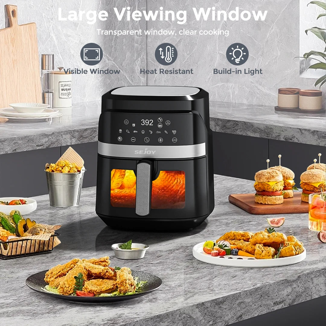 SEJOY Air Fryer Oven Oilless Cooker Roast Bake Dehydrate Warm