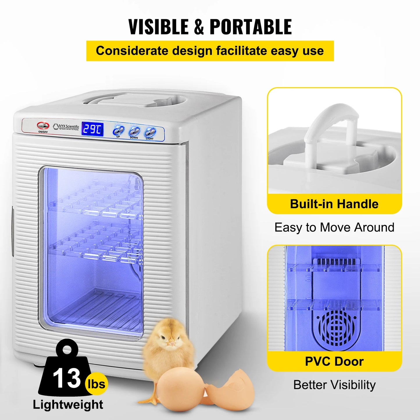 Reptile Incubator With Automatic Hatchery For Eggs Snakes And Turtles