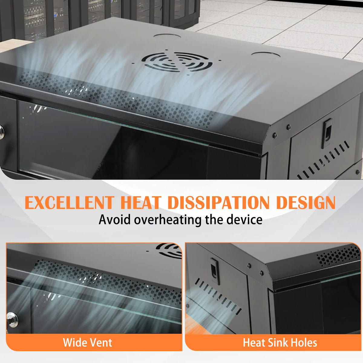 Professional Wall Mount Server Rack Cabinet Network Enclosure