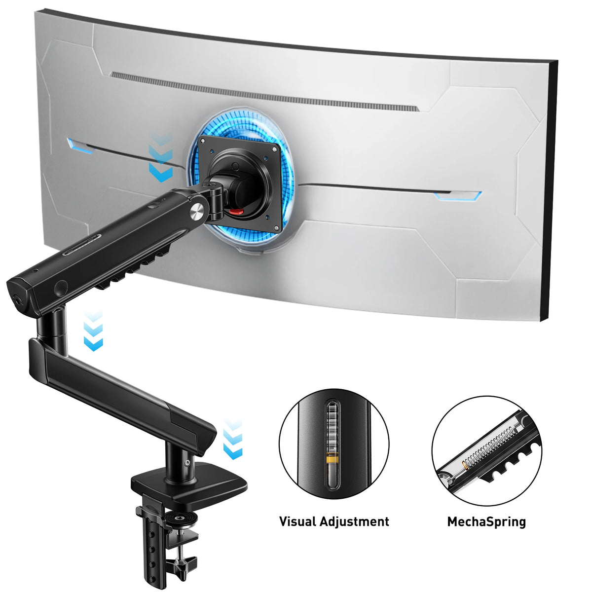 Kyspho Ergonomic Vesa Monitor Desk Mount Arm For Screens
