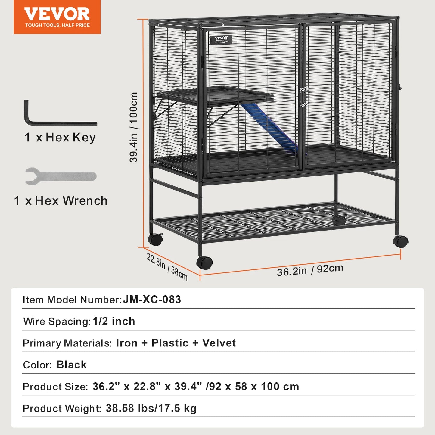 SucceBuy Ferret Cage Metal Critter Nation Small Animal Cage
