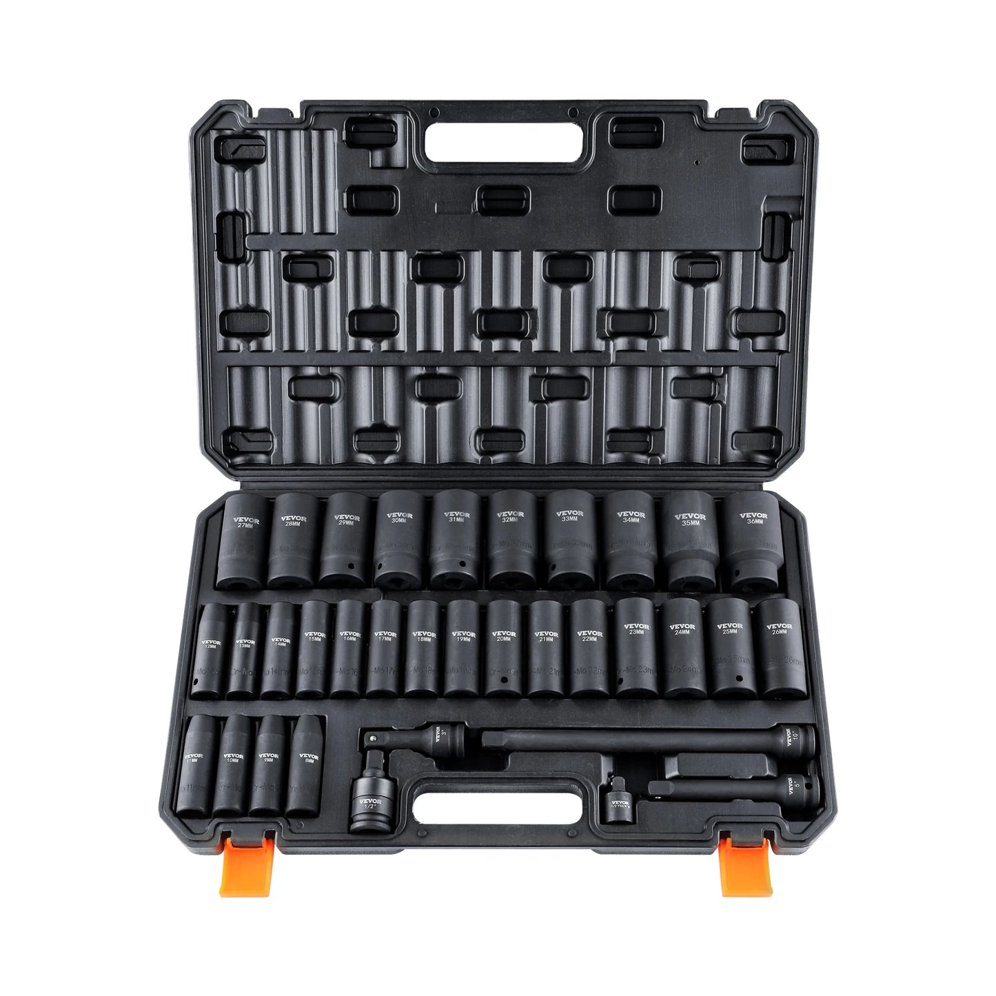 SucceBuy Impact Socket Set Deep SAE Metric Cr-V Alloy Steel