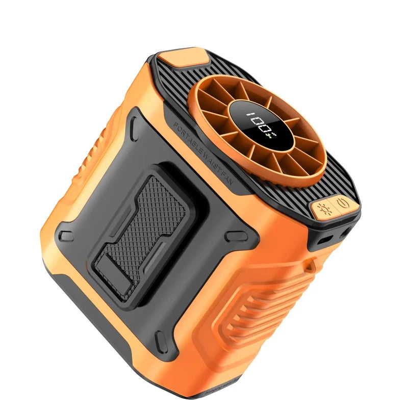 Portable Waist-Hanging Camping Fan With Long-Lasting Cooling And Charging