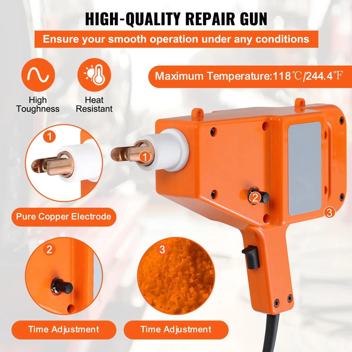 Handheld 800VA Stud Welder Dent Puller Auto Body Repair Kit