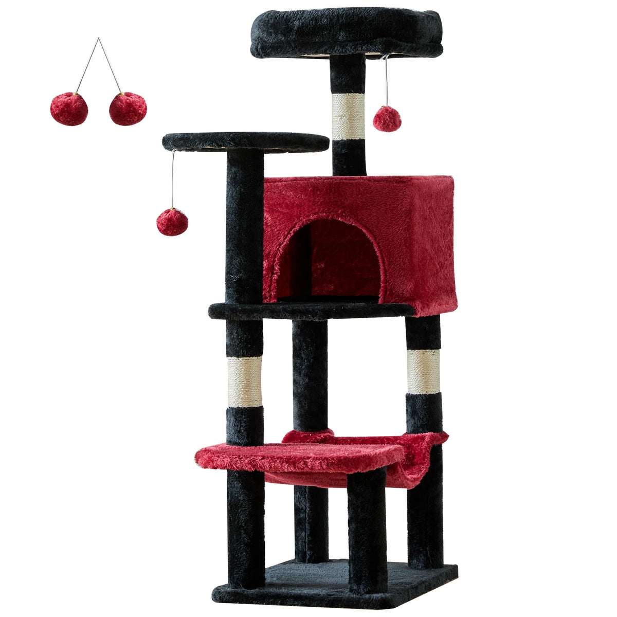 JHK Multi Level Cat Tree With Natural Sisal Scratching Posts