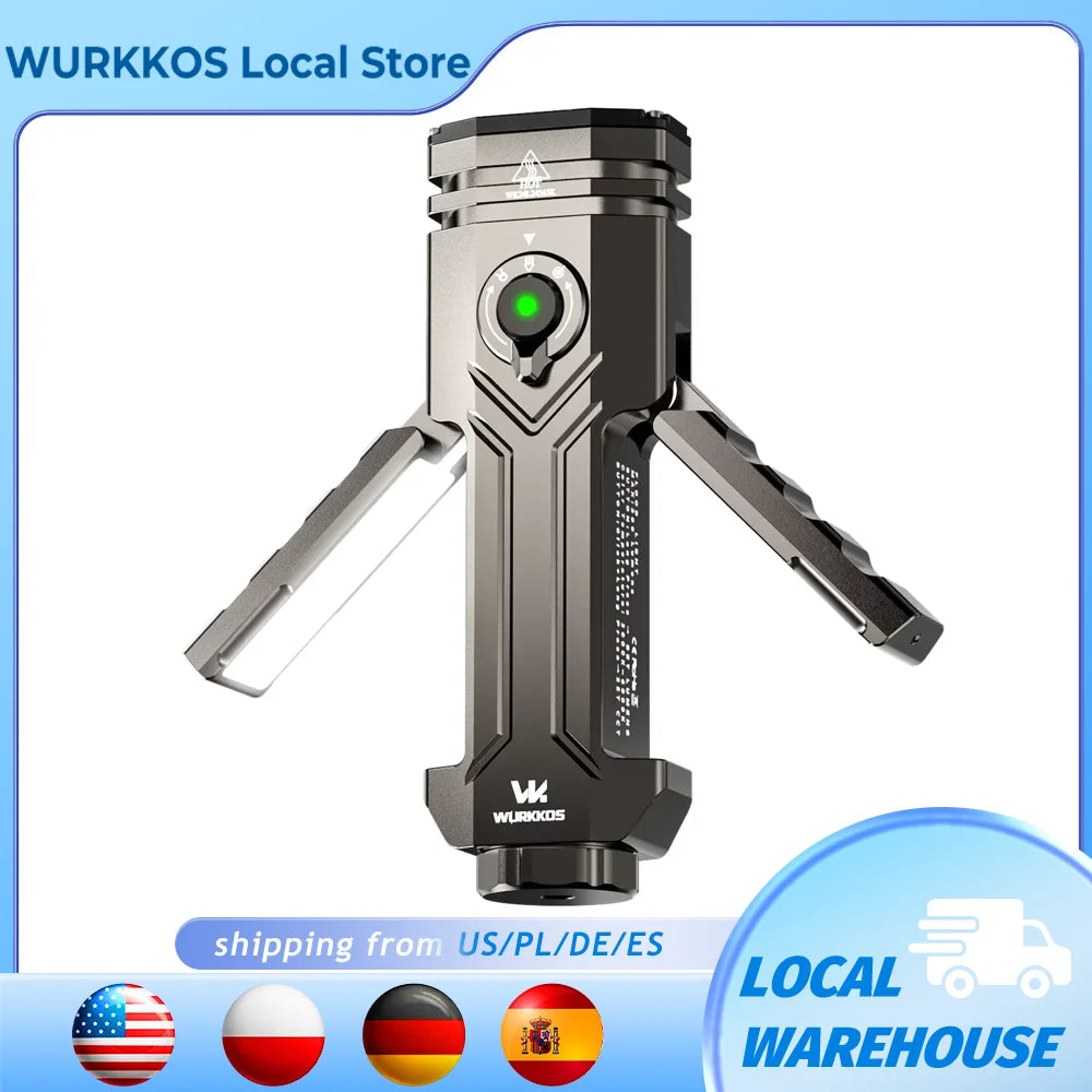 Wurkkos HD02 LED Camping Lamp Rechargeable Battery