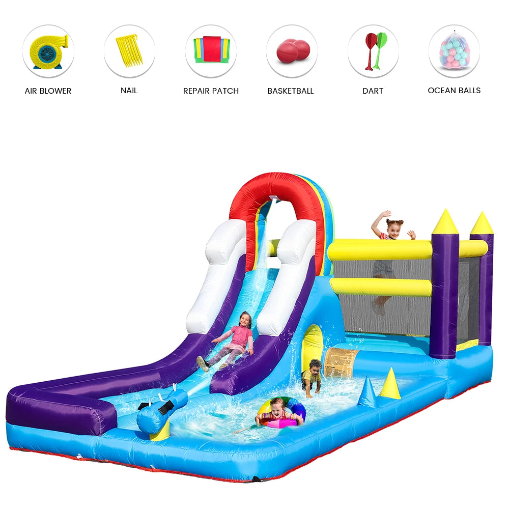 RTS Inflatable Water Slide With Splash Pool For Kids