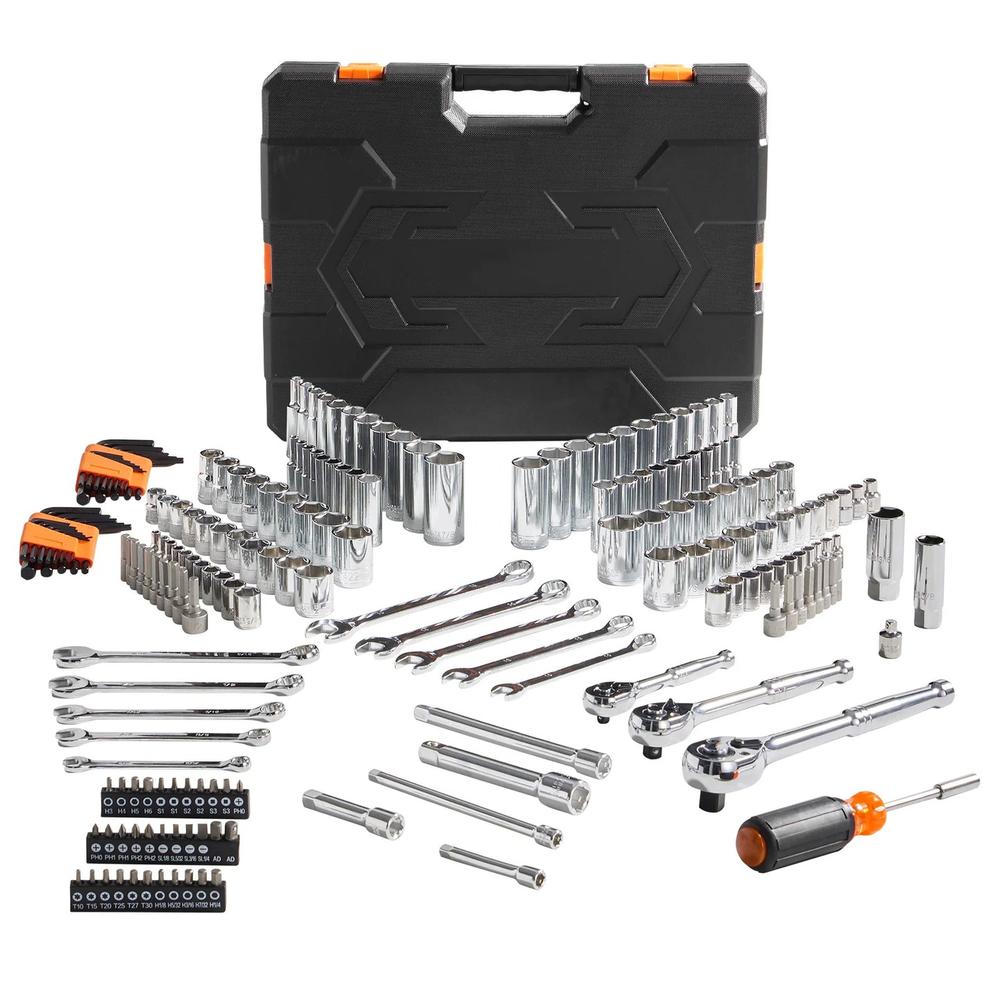 SucceBuy Mechanics Tool Set And Socket Set 145/205 Pcs