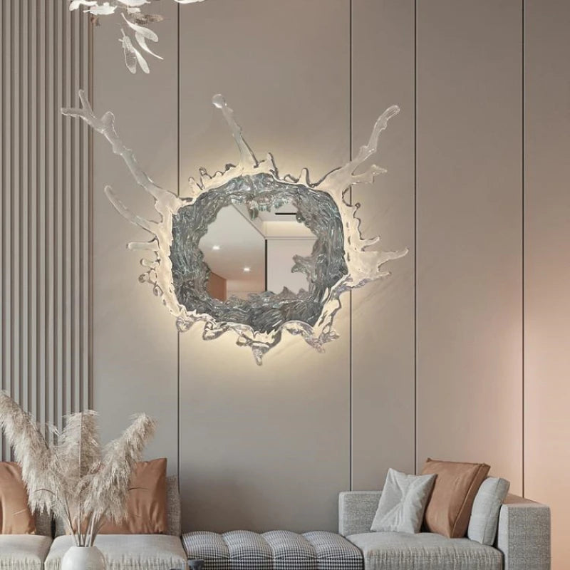 PIGPIGCAT LED Mirror With Touch Control Wall Mounted Lamp