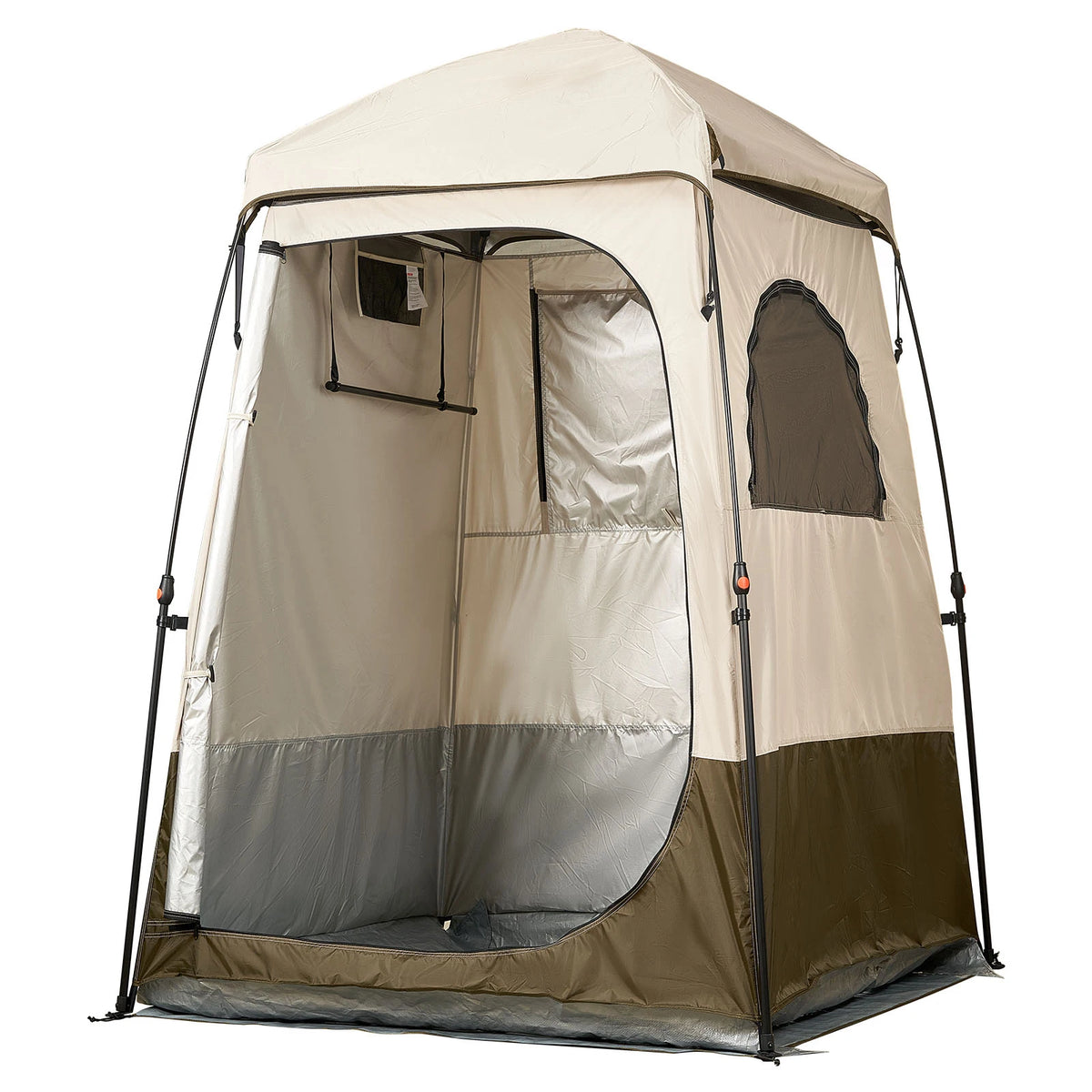 SucceBuy Double Layer Camping Privacy Shower Tent Outdoor Portable