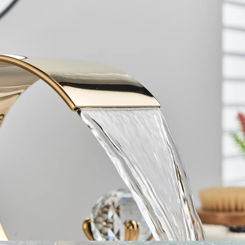 Shinesia Vessel Sink Bathroom Faucet With Hot And Cold Water