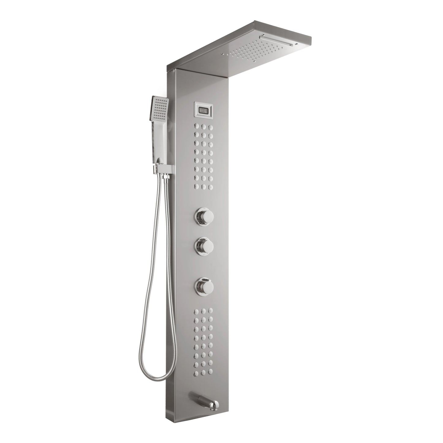 SINLAKU Stainless Steel Digital Shower Panel System With Body Jets