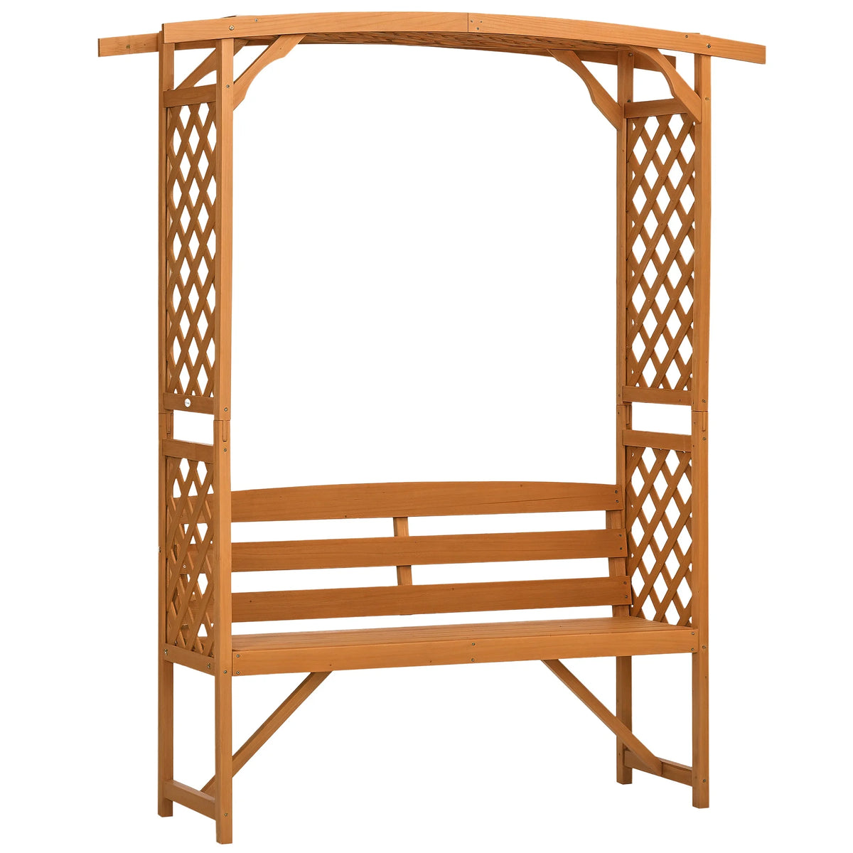Outsunny Outdoor Patio Garden Bench for Climbing Plants