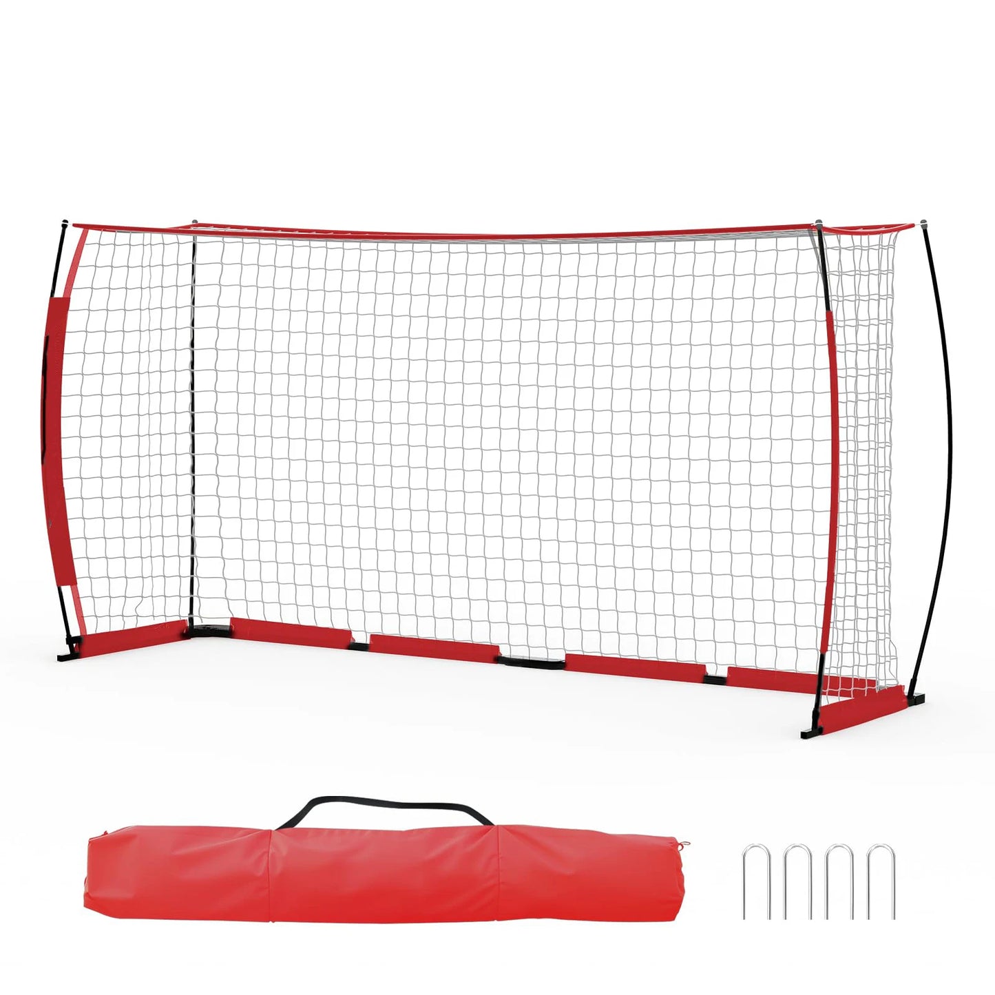 HiMISS Foldable Heavy Duty Metal Frame Soccer Goal With Bag