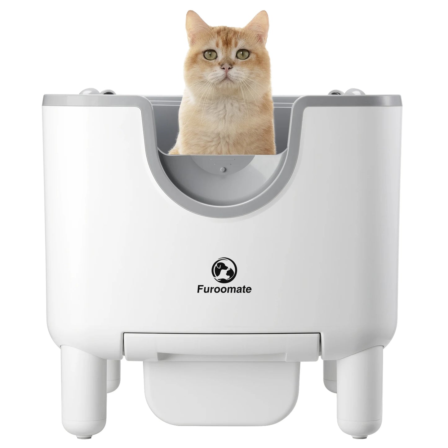 Furoomate F6 Self Cleaning Open Top Cat Litter Box Odor Control