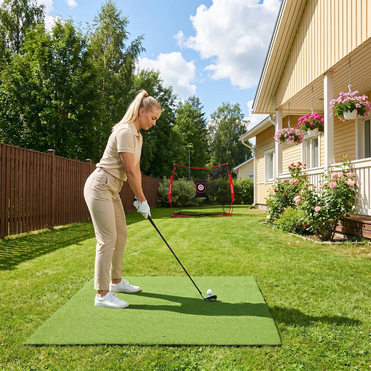 Professional Synthetic Golf Hitting Mat For Indoor Outdoor Training