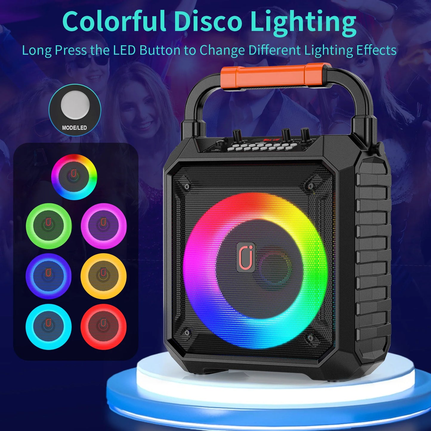 FanFun T17 Wireless Bluetooth Karaoke Speaker With Two Microphones