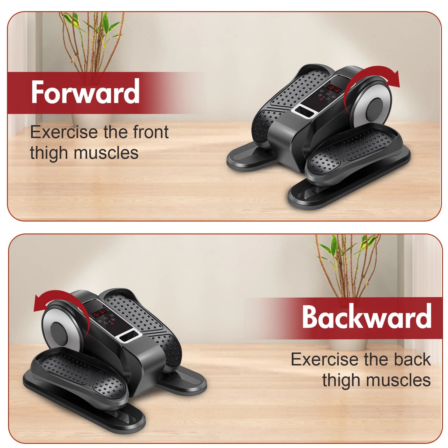 Gamewiu Under Desk Elliptical Pedal Exerciser With LCD Display
