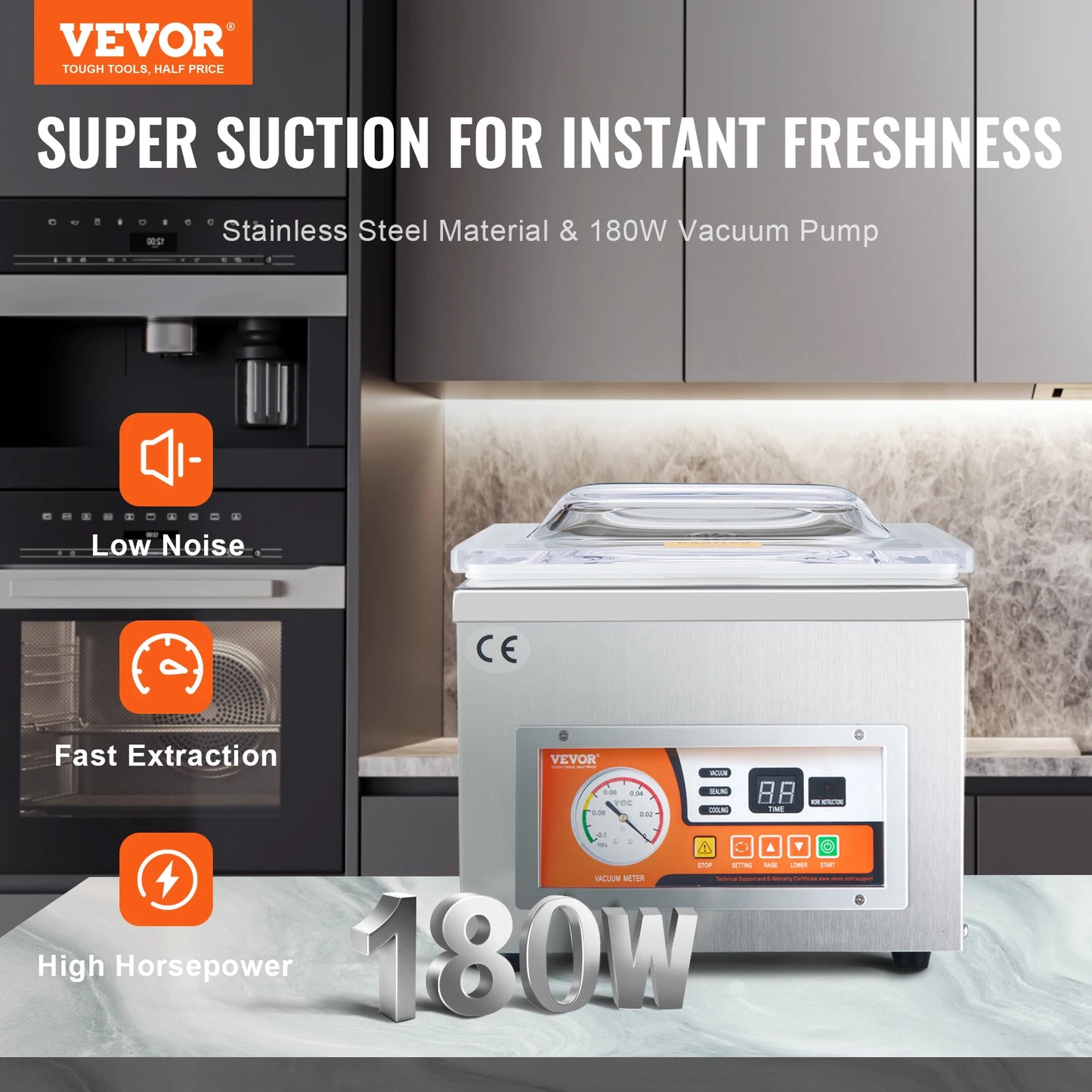 SucceBuy DZ-260A Chamber Vacuum Sealer For Home Meats