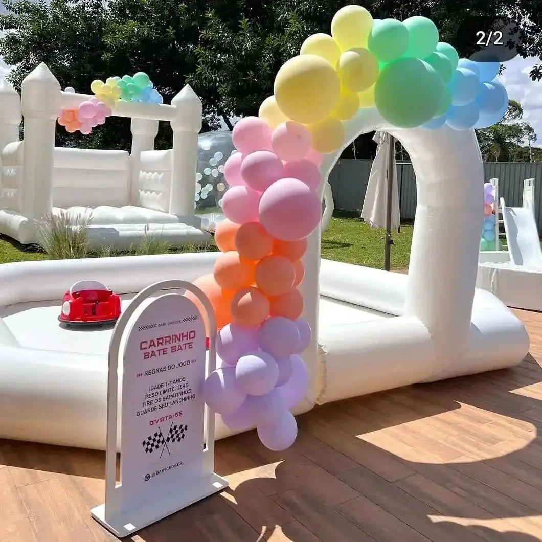 Ejia Inflatable Go Kart Race Track For Bumper Cars Outdoor
