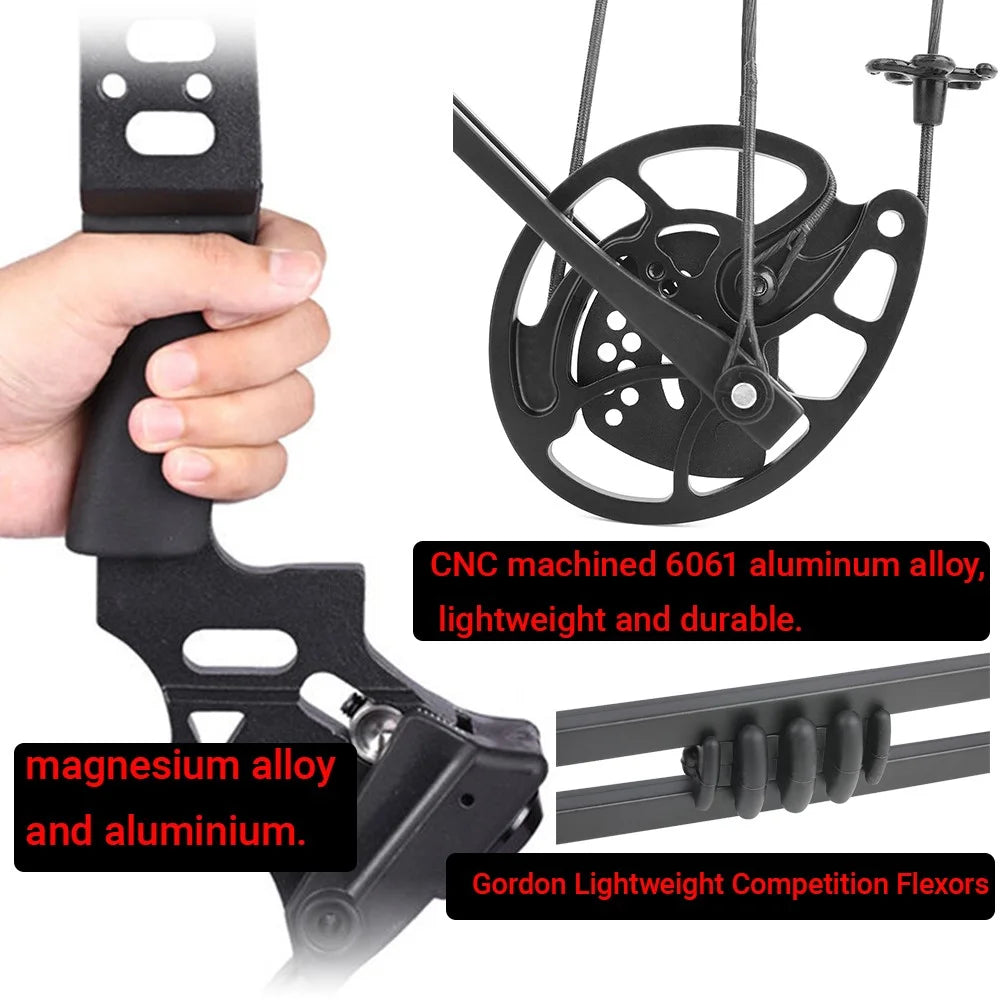 Adjustable Compound Bow For Hunting And Archery Target Shooting