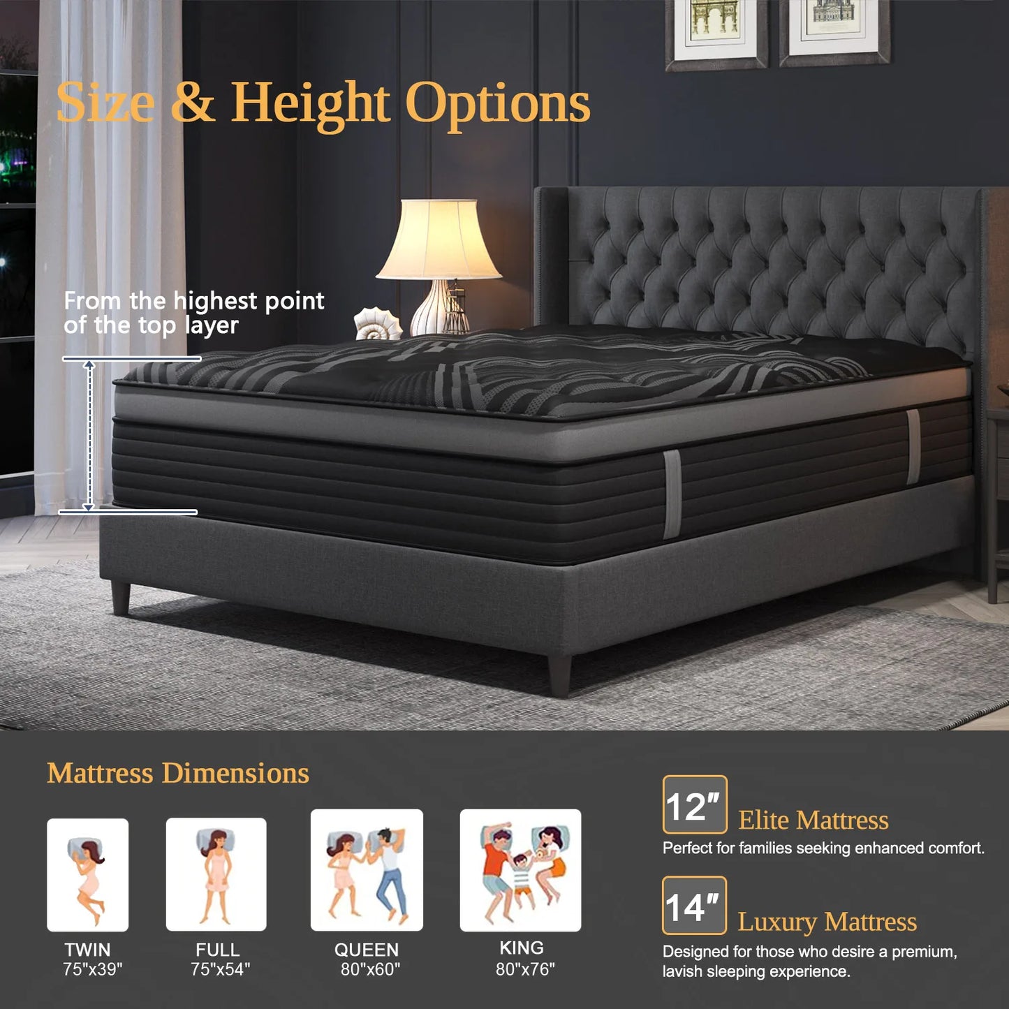 Sweetlove Gel Memory Foam Hybrid Mattress With Pocket Springs