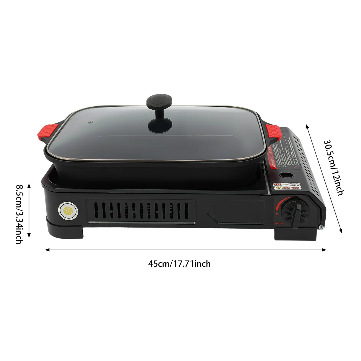 Bymaocar Outdoor Cooking Station Portable Gas Stove 2.1KW Piezo Ignition