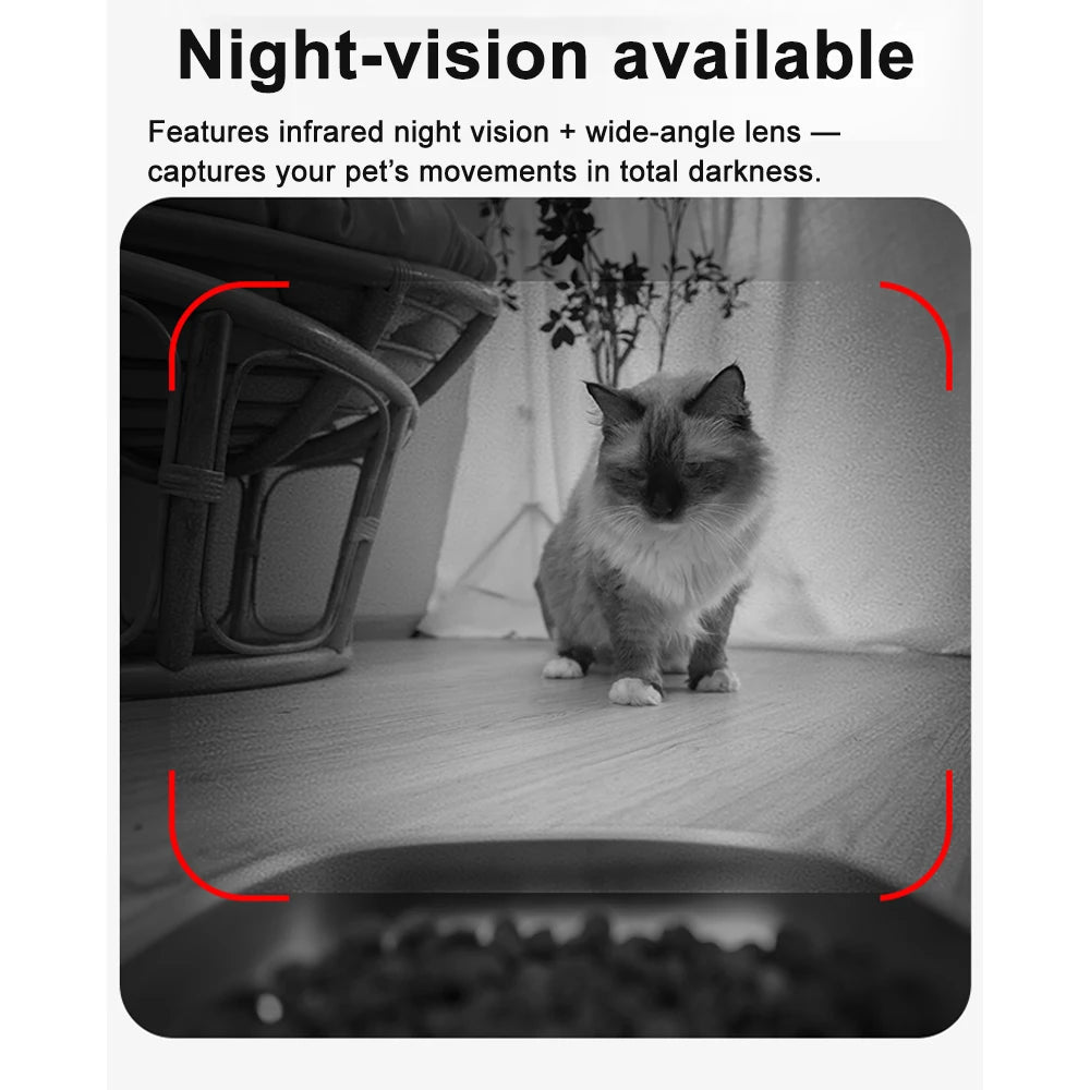Nityers Automatic Cat Feeder With HD Camera And WiFi