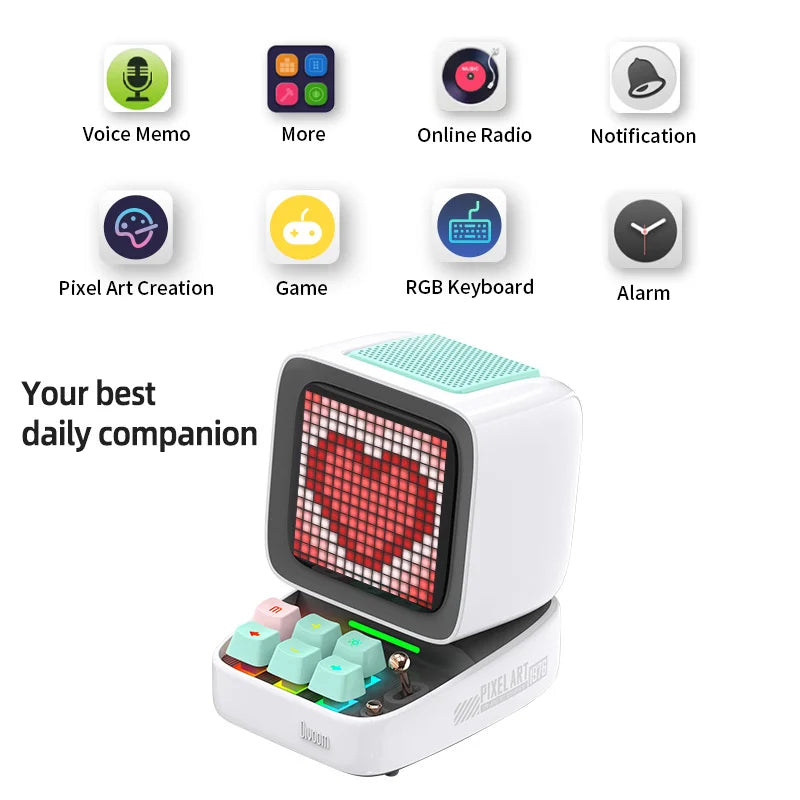 Divoom Ditoo Pro Bluetooth Desktop Speaker With Pixel Art Clock
