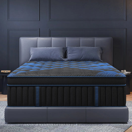 Sweetlove Hybrid Memory Foam Mattress In A Box Euro Top Medium Firm Back Support
