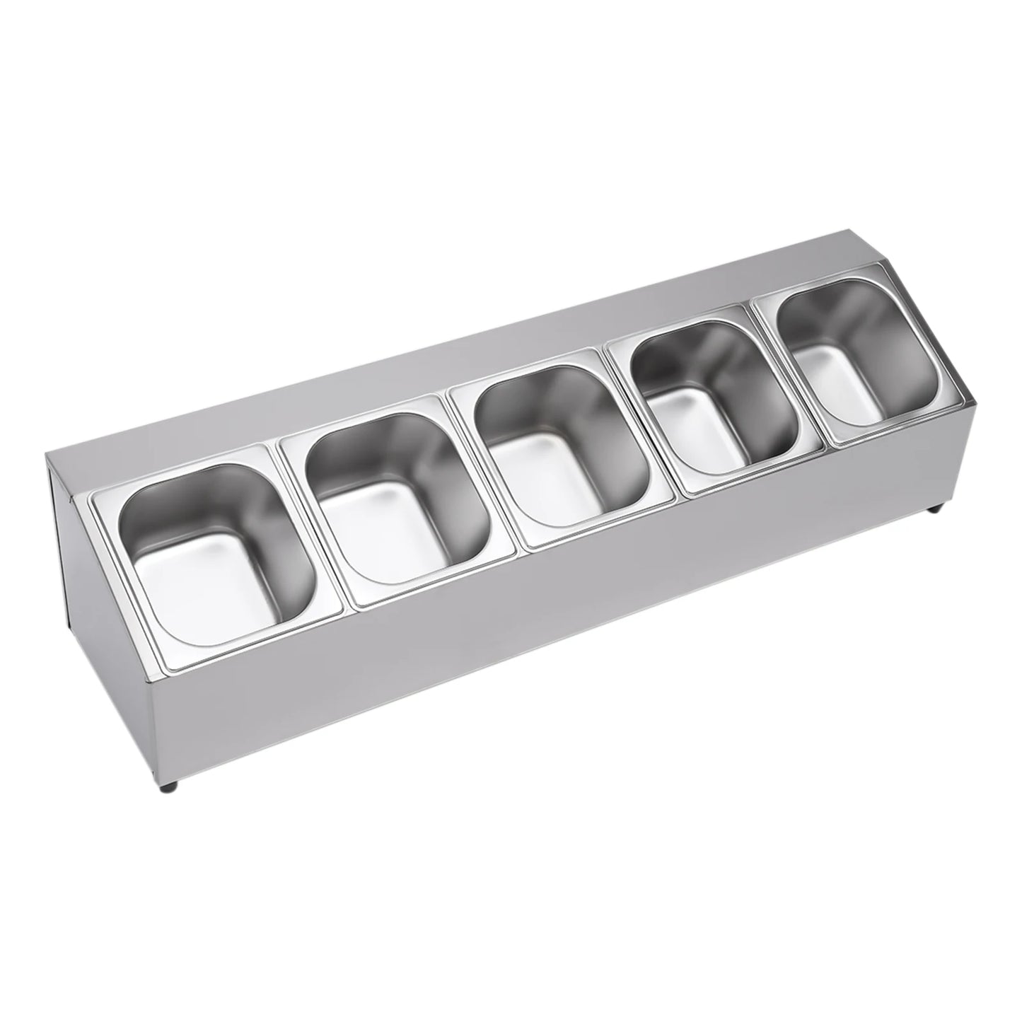 Bymaocar 201 Stainless Steel Seasoning Box With Inclined Holder