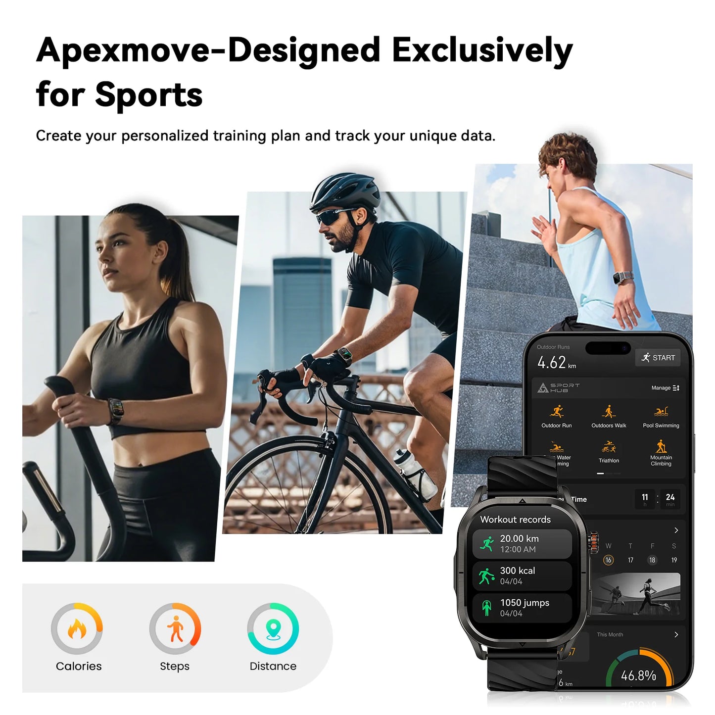 KOSPET Magic P10 GPS Smartwatch With AMOLED Screen GNSS