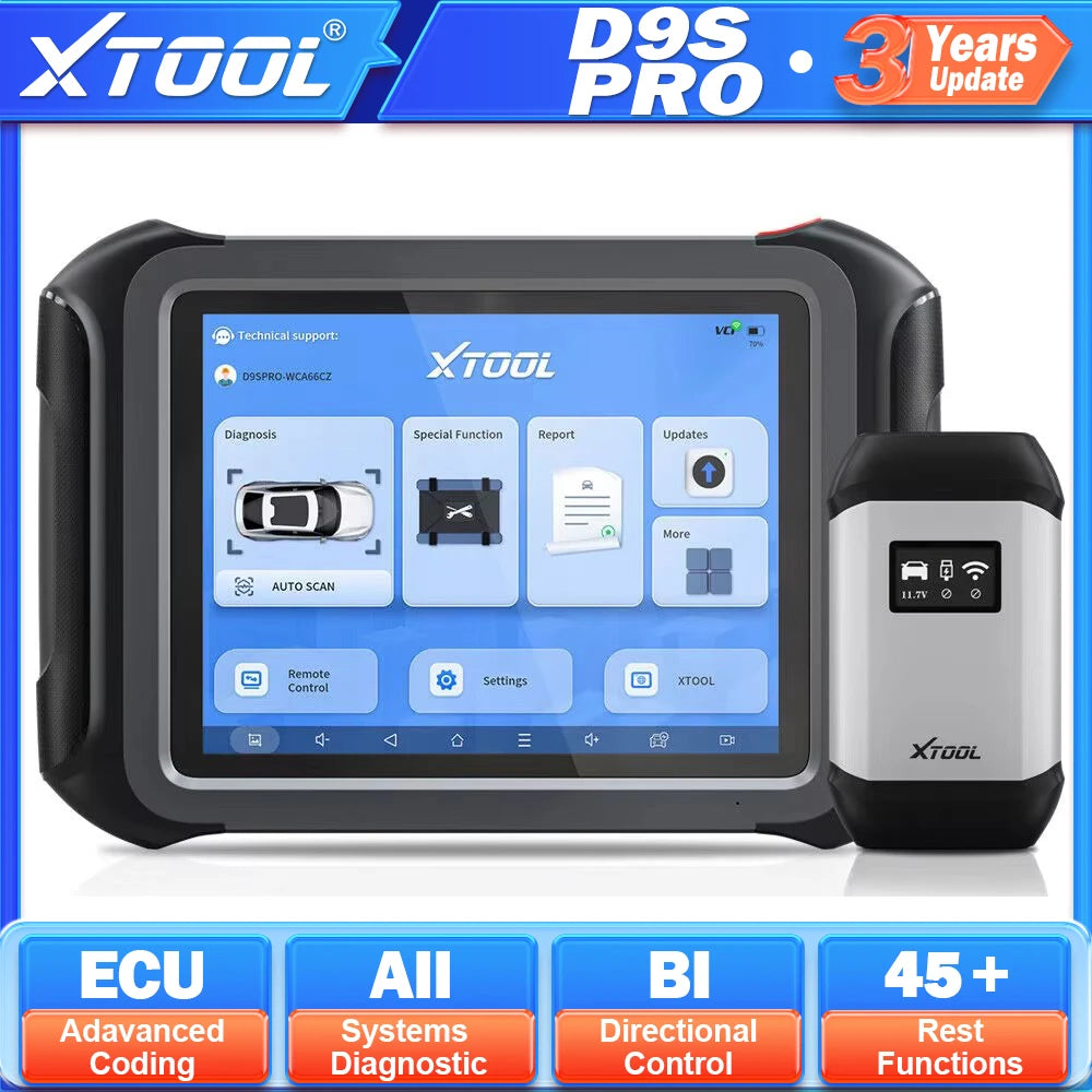 XTOOL D9S Pro All Systems Diagnostic Tool With Key Programming
