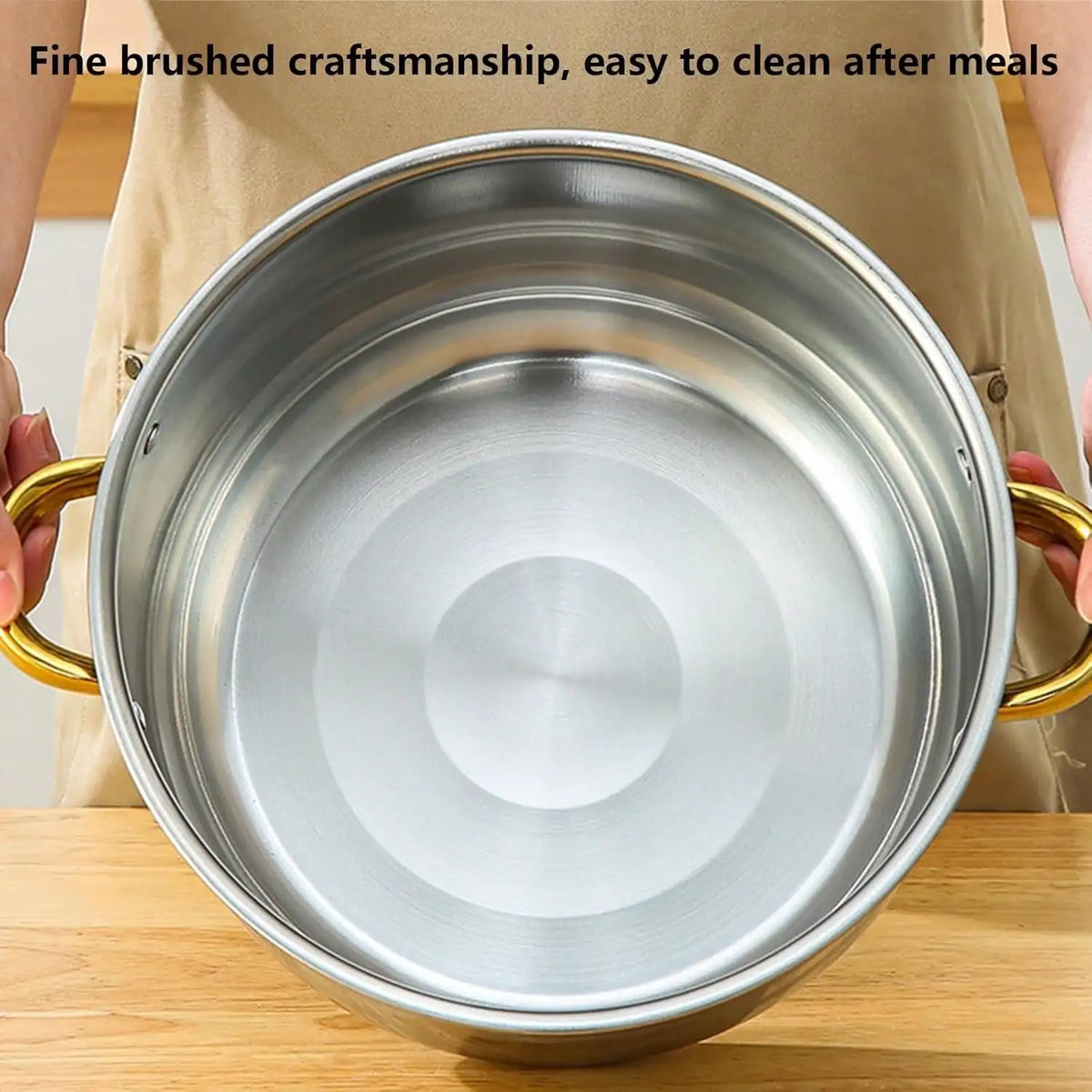 Premium 10 Piece Stainless Steel Cooking Pot Set With Lids