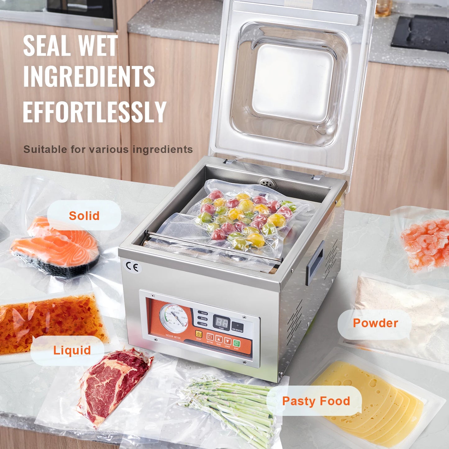 SucceBuy DZ-260A Chamber Vacuum Sealer For Home Meats