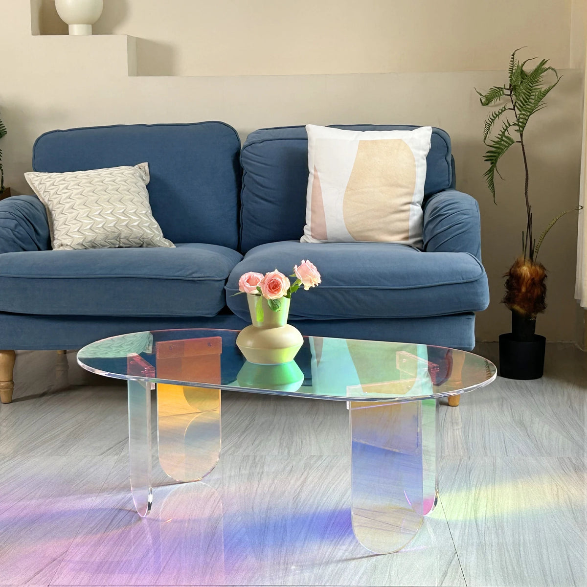 Modern Style Acrylic Coffee Table Side Table Design