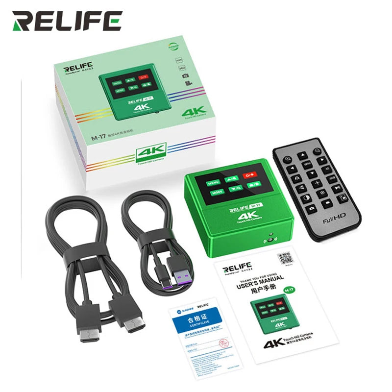 Relife RL-M5T Pro Trinocular HD Microscope With 4K Camera