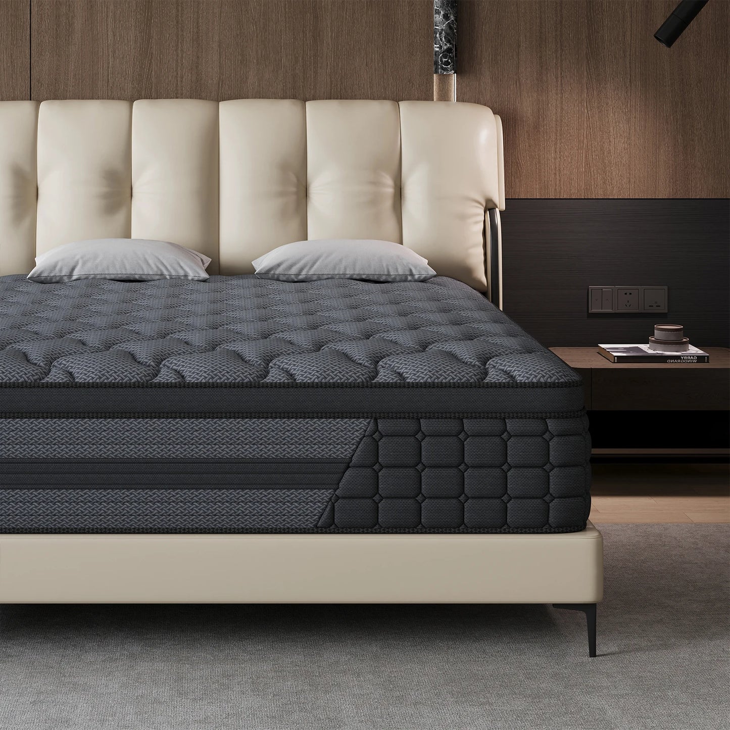 Firm Hybrid Gel Memory Foam Innerspring Mattress In A Box