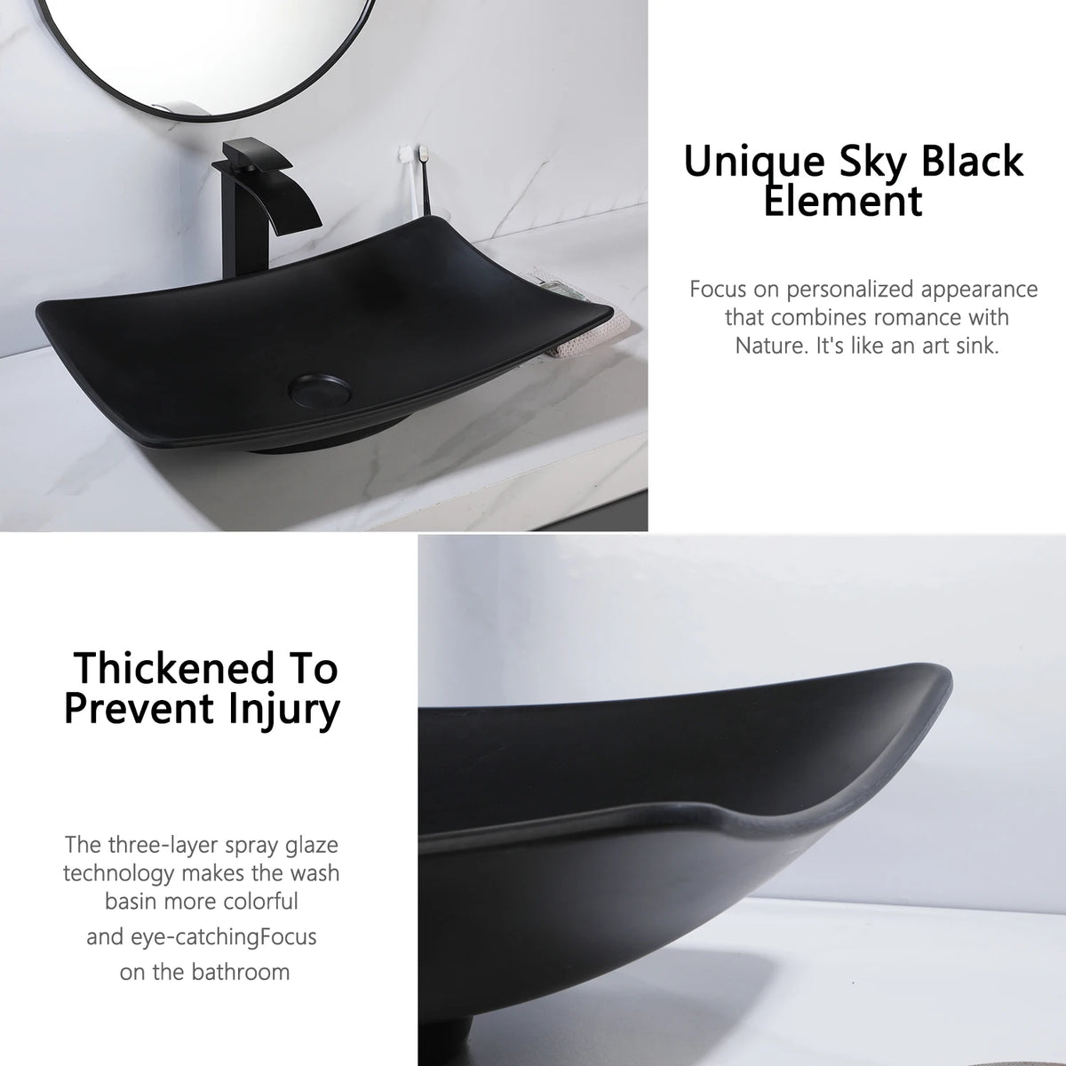 Sinlaku Oval Vessel Bathroom Sink Basin With Stainless Steel Faucet Combo