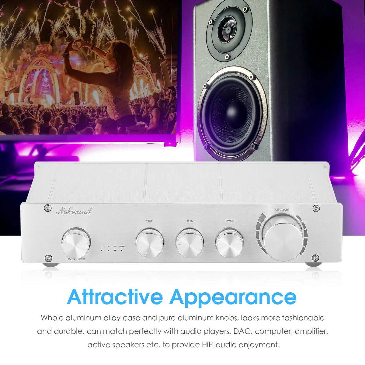 Douk Audio Digital Stereo Preamplifier 2.0 Channel HiFi Audio
