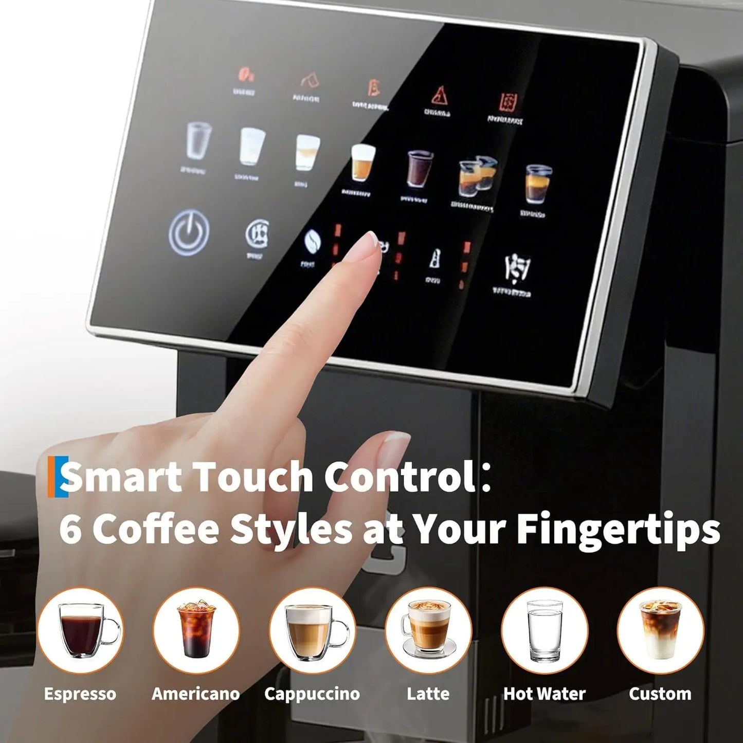 Acekool 3rd-Gen Espresso Machine With Milk Frother And Grinder