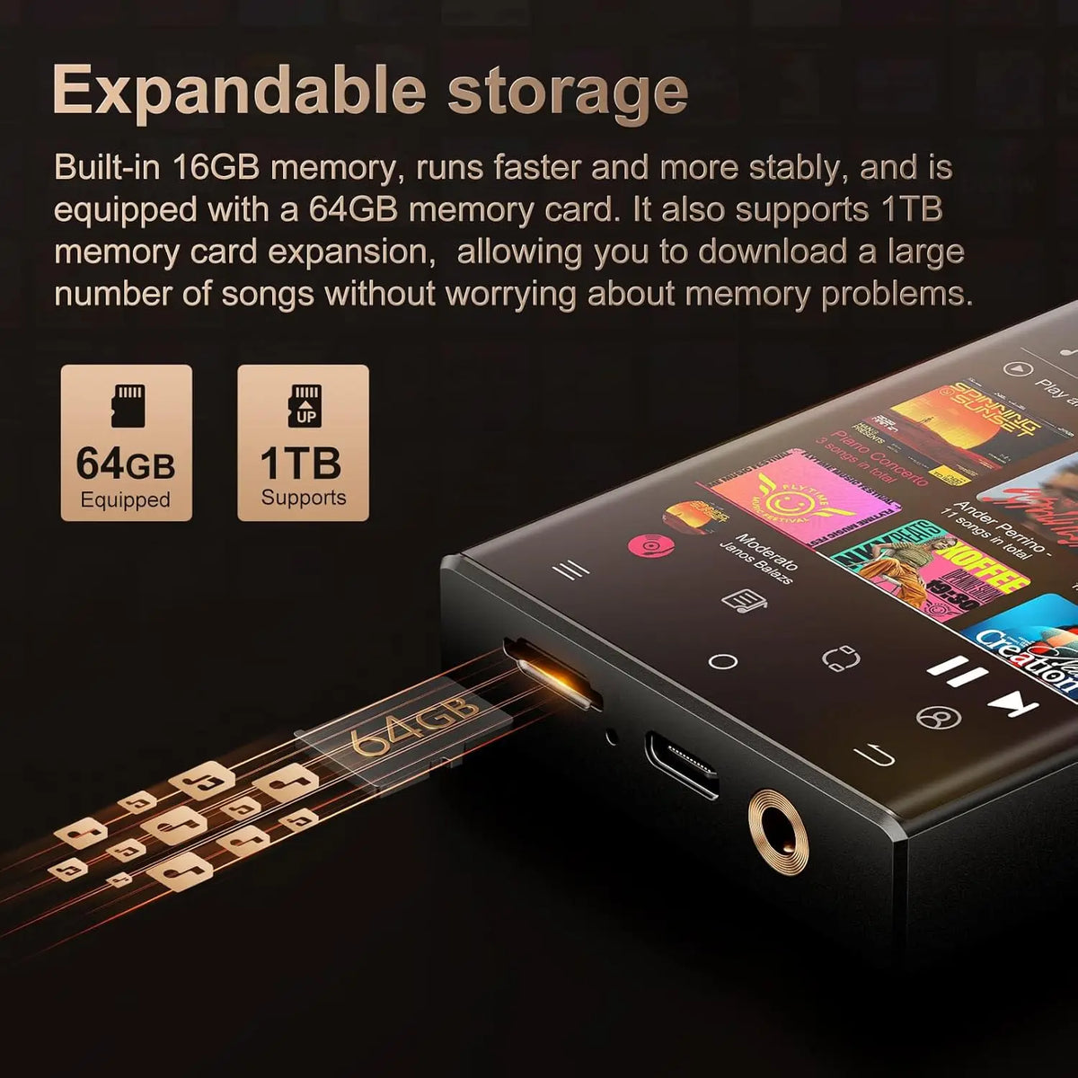 Oilsky HiFi MP3 Player With Bluetooth WiFi And Lossless Audio
