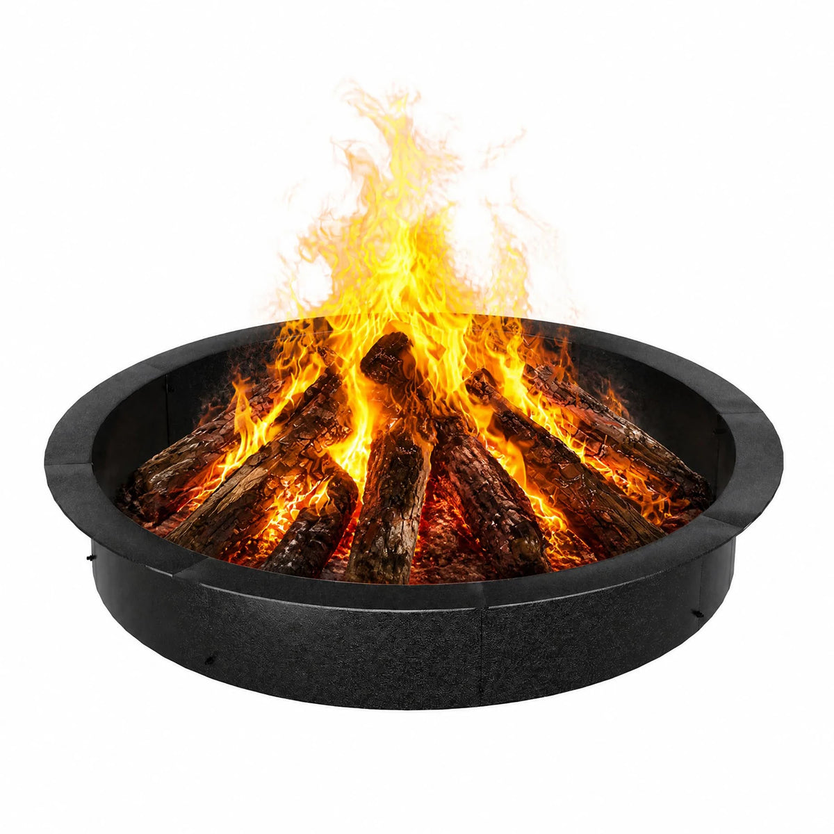 HiMISS Heavy Duty Carbon Steel Outdoor Fire Pit Ring