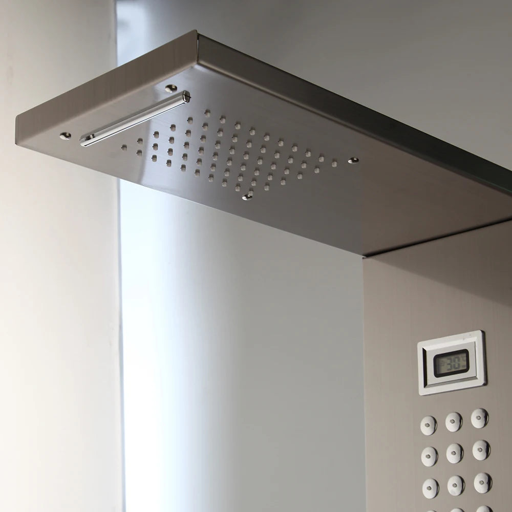 SINLAKU Stainless Steel Digital Shower Panel System With Body Jets