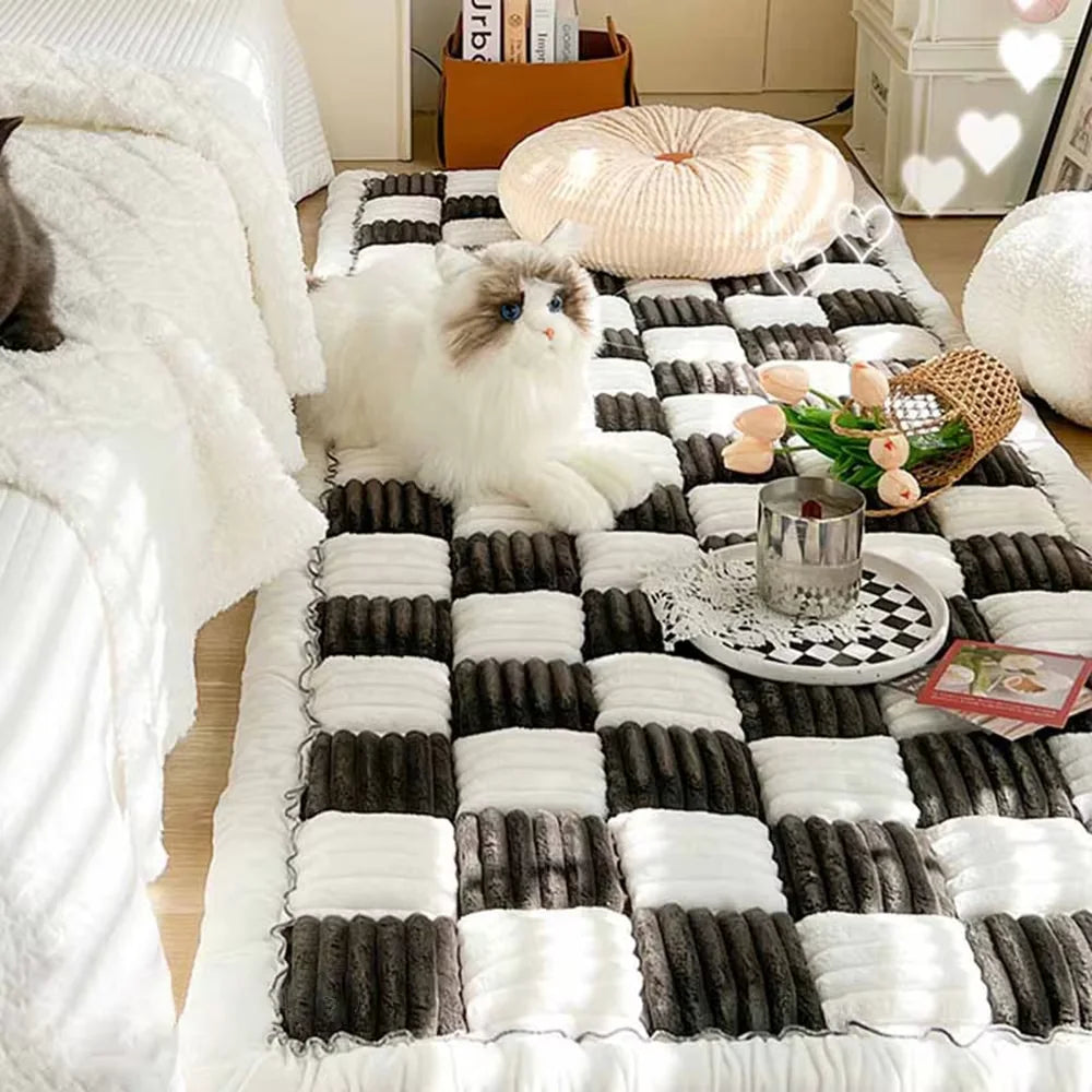 CWV Coral Fleece Warm Non Slip Washable Dog Bed Mat