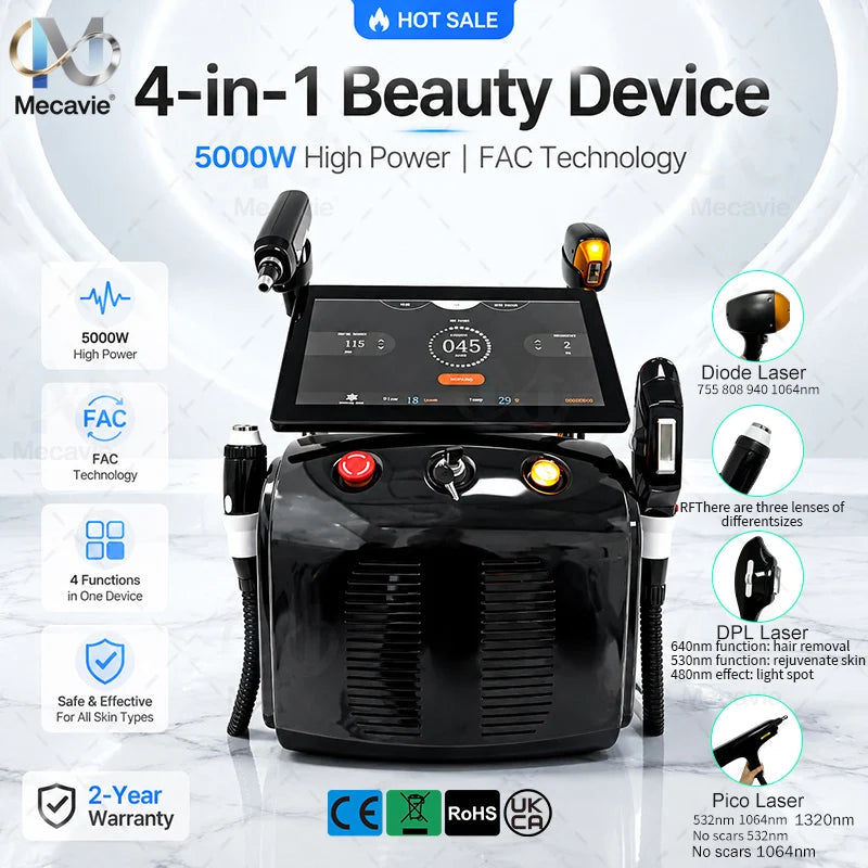 Emsnova 4in1 5000W Five Waves Multifunction Beauty Machine